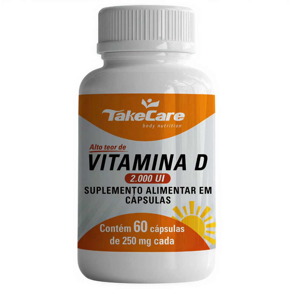 Vitamina D3 2000Ui Concentrada Colecalciferol 1 ao Dia 60 Cápsulas - Take Care