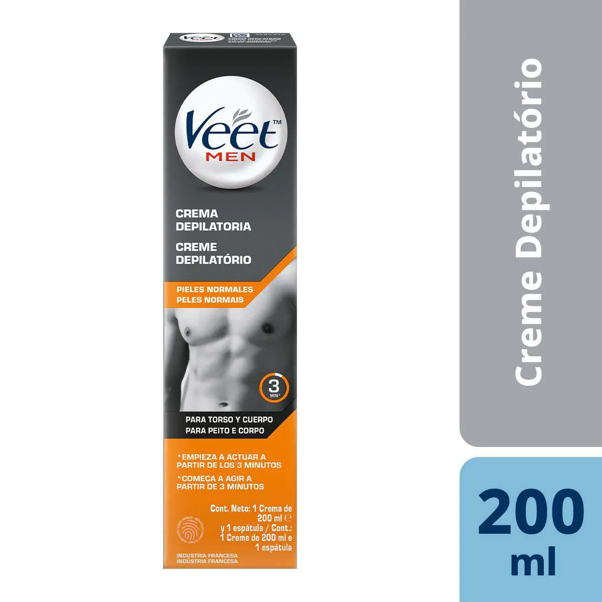 Creme Depilatório Veet Men Pele Normal 200ml