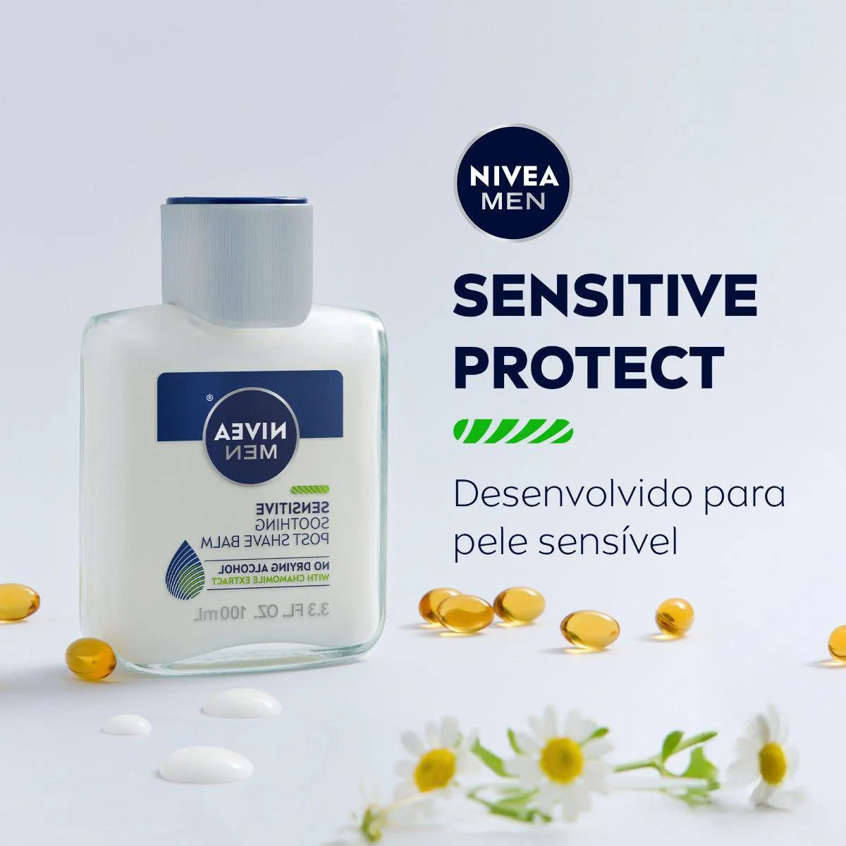 Loção Bálsamo Pós-Barba Nivea Men Sensitive com 100ml