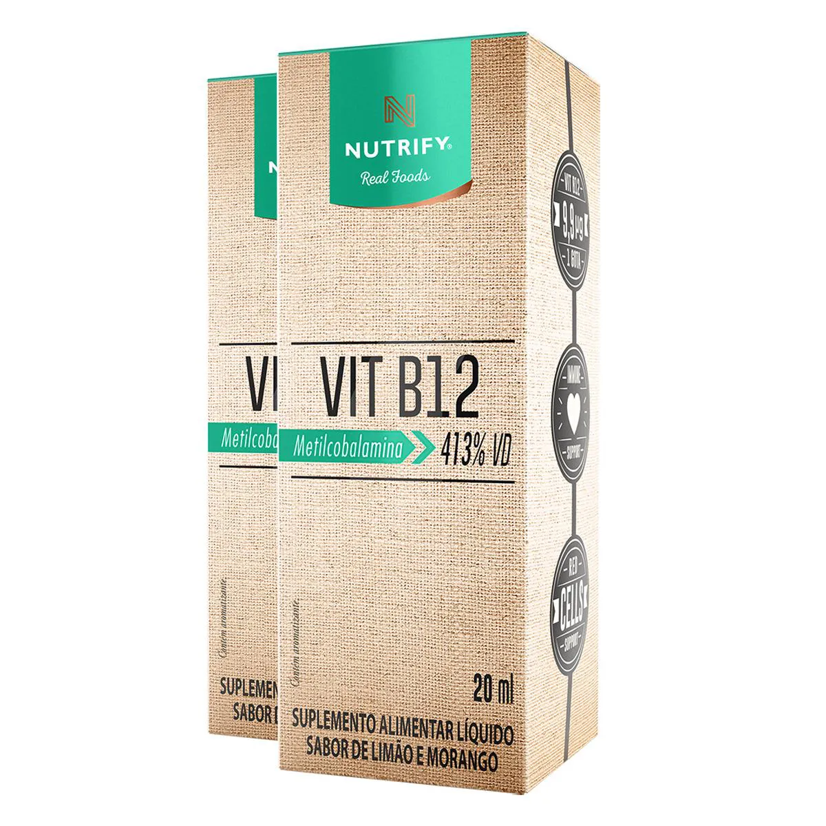Kit 2 Vitamina B12 Nutrify 20Ml