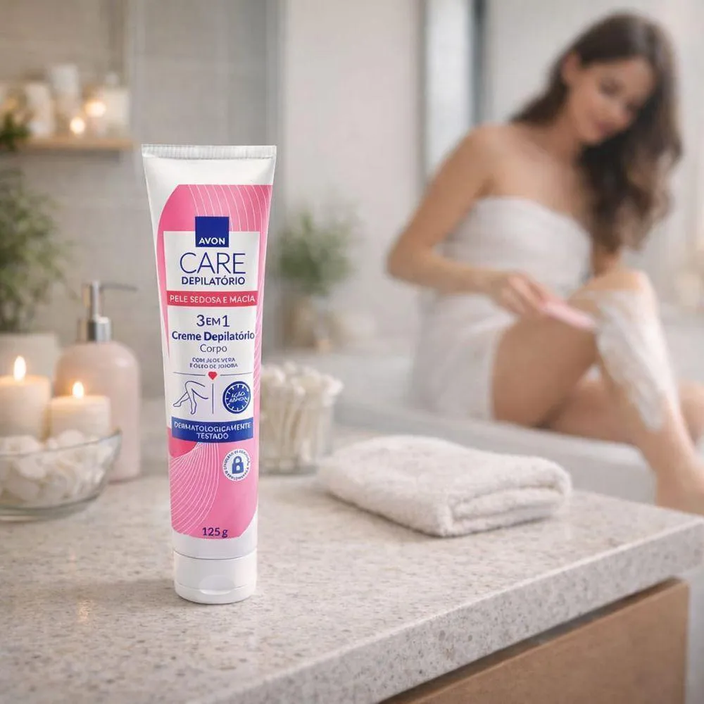 Creme Depilatório para o Corpo Avon Care 125G