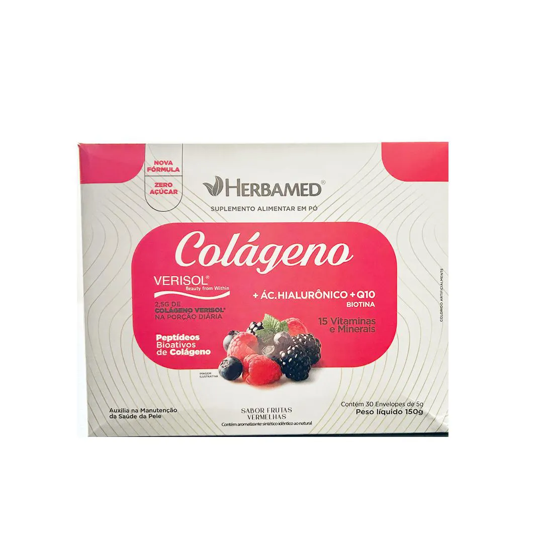 Colágeno Verisol Sabor Frutas Vermelhas -150G - Herbamed
