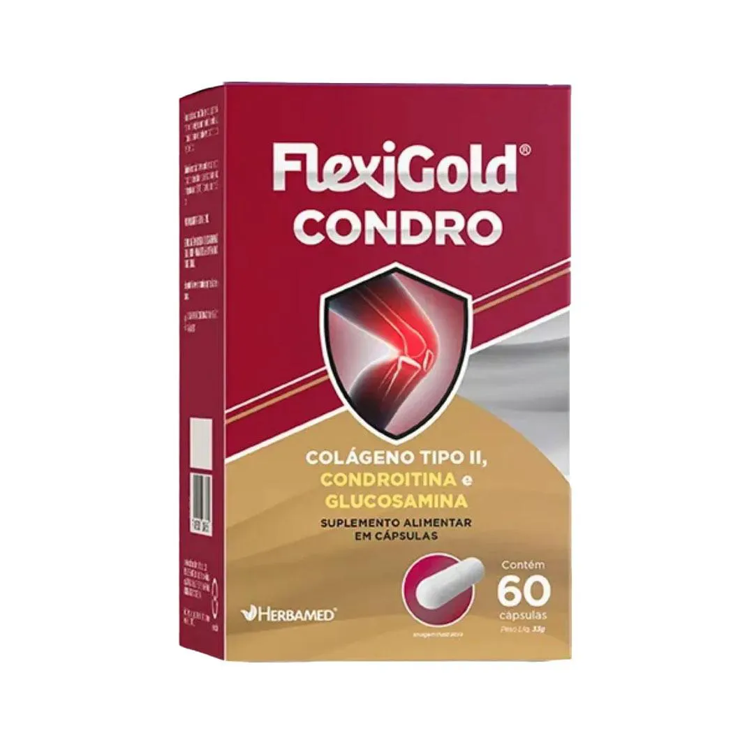 Flexigold Condro Colágeno Tipo Ii - 60 Caps - Herbamed