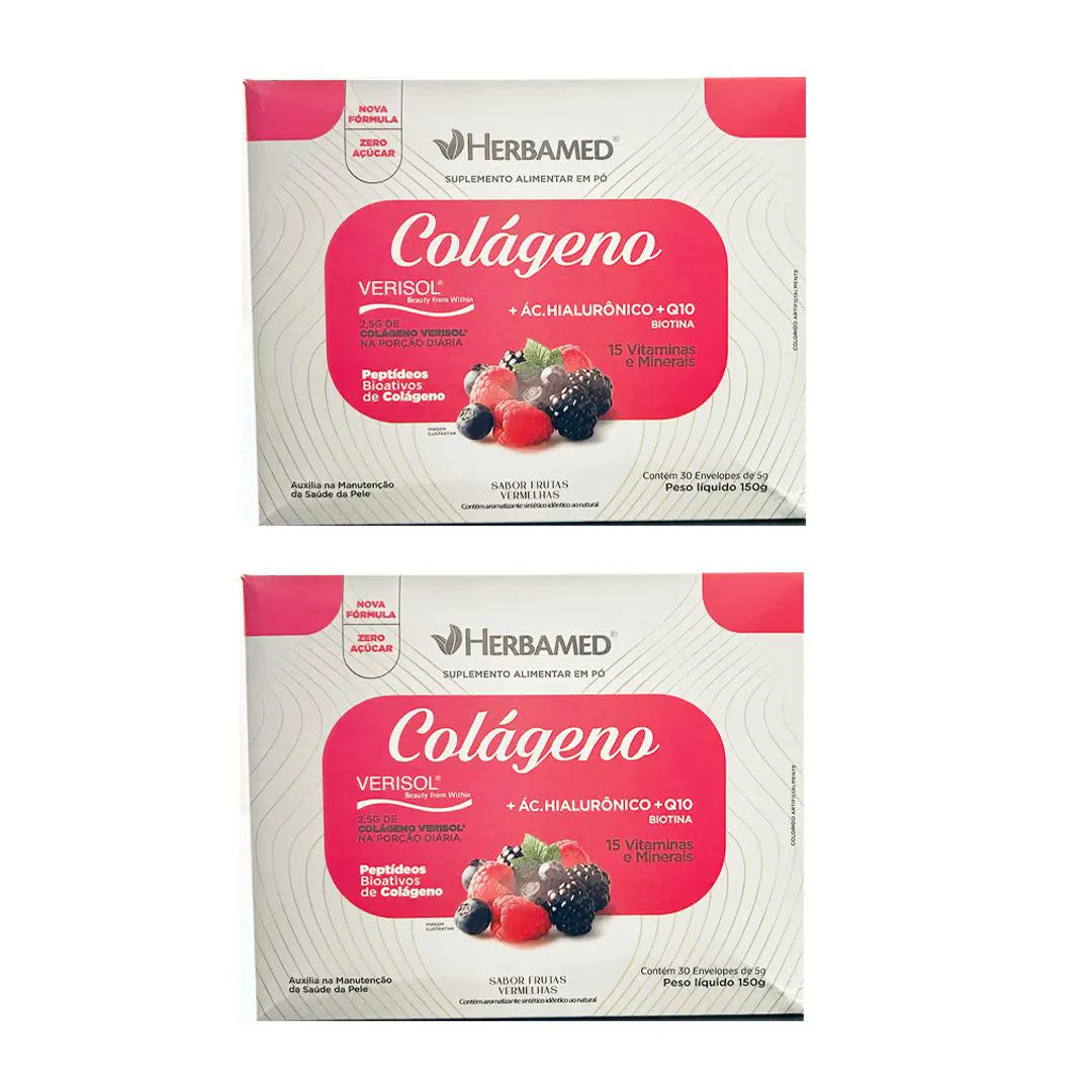 Kit 2 Colágeno Verisol Frutas Vermelhas -150G - Herbamed