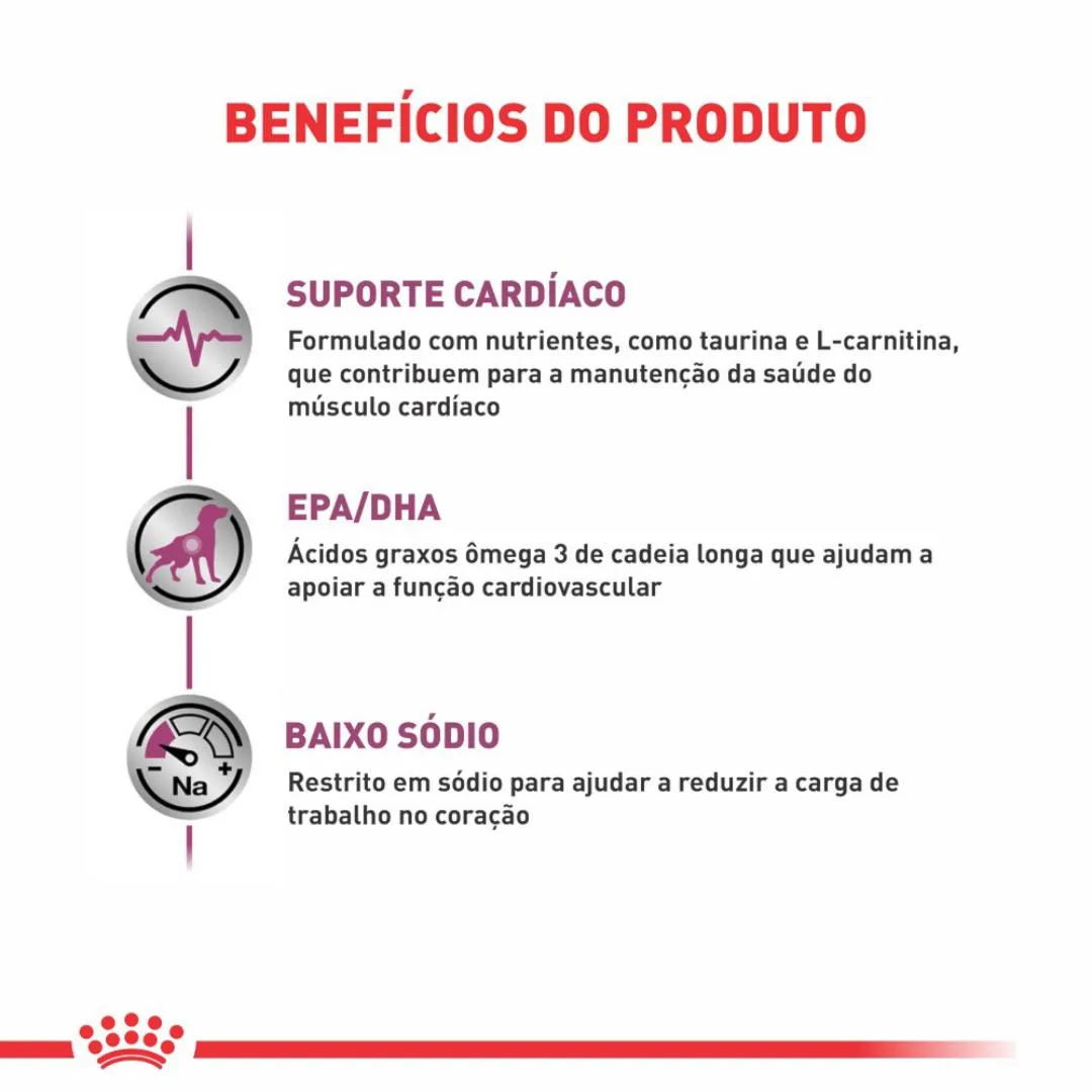 Ração Royal Canin Dieta Veterinária Cardiac para Cães Adultos com Insuficiência Cardíaca 2,0Kg