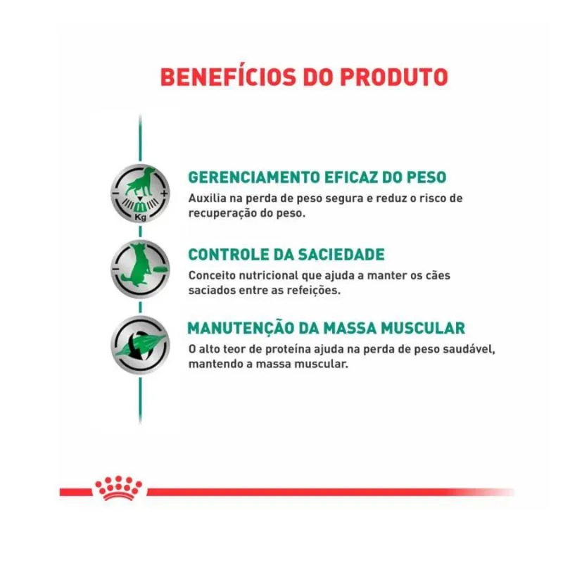 Ração Royal Canin Dieta Veterinária Satiety Controle de Peso para Cães Adultos 1,5Kg
