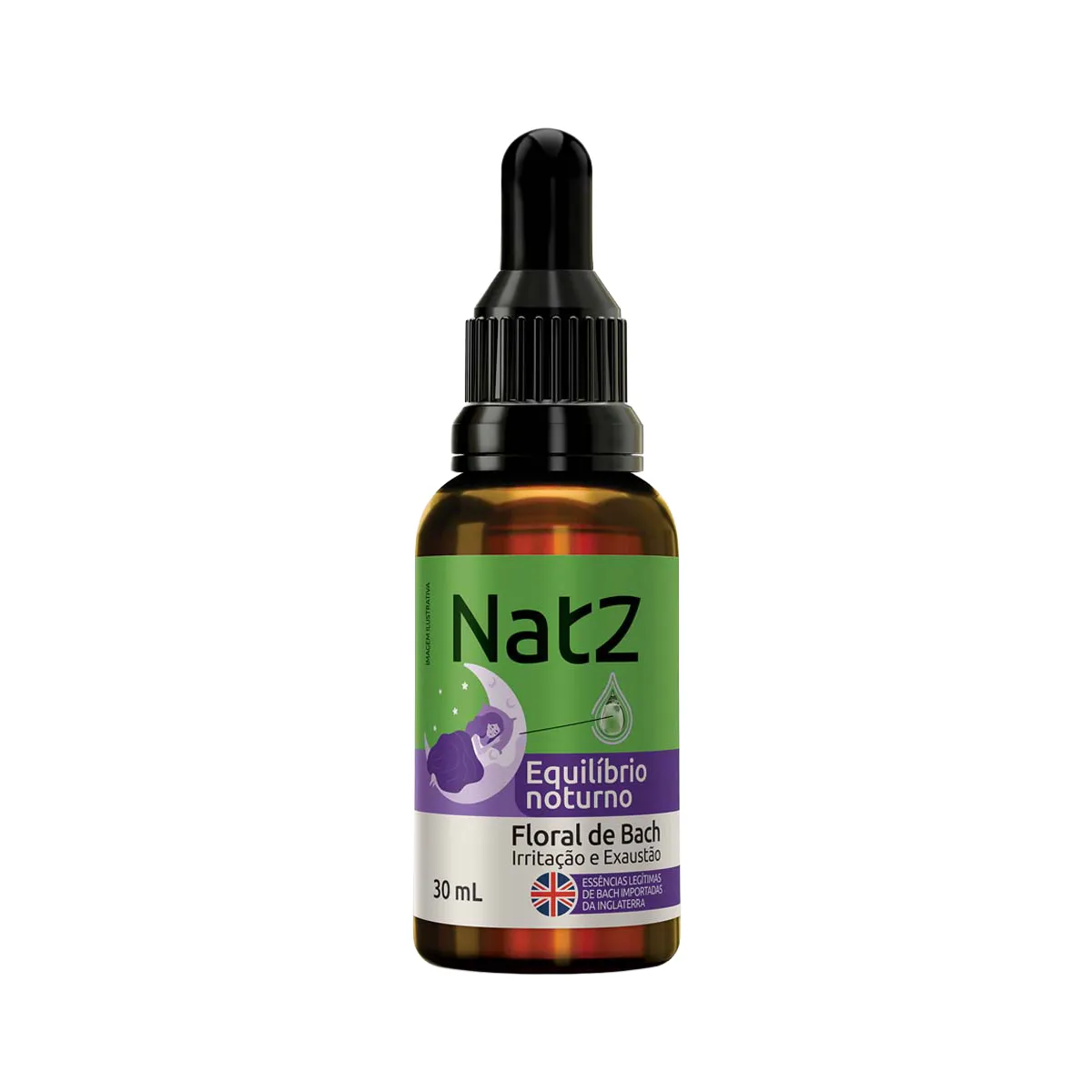 Floral de Bach Natz Equilíbrio Noturno para Irritação e Exaustão 30ml