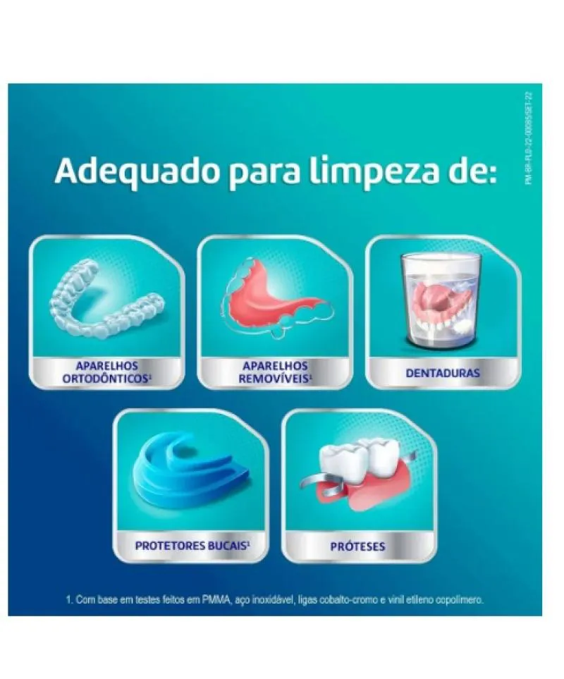 Corega Tabs Limpador de Próteses Dentárias Sabor Menta 30 Pastilhas