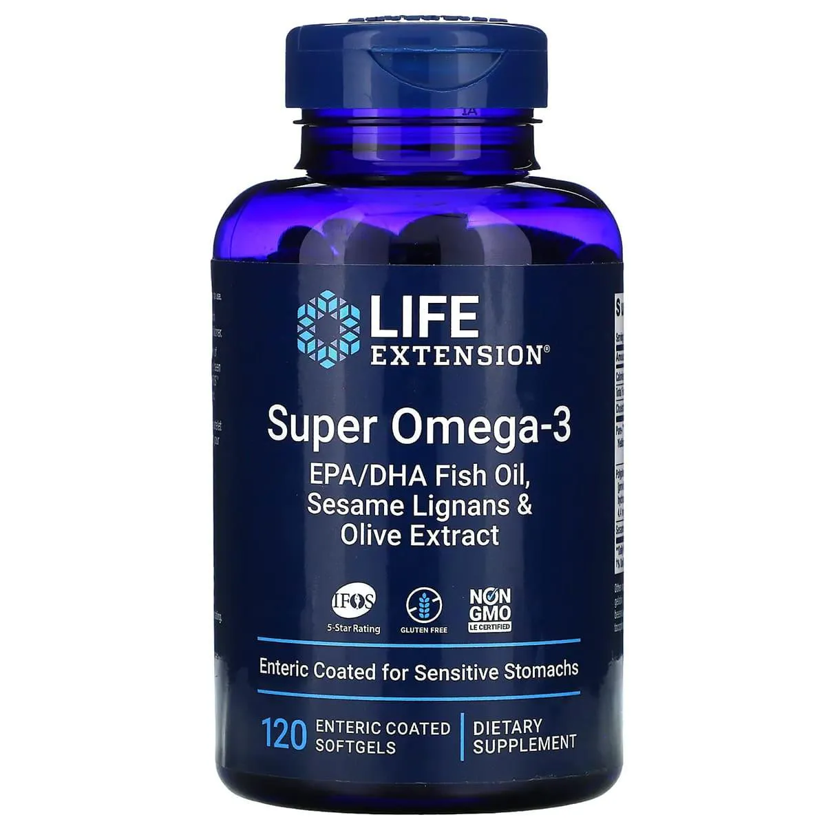 Super Omega-3 Epa/Dha 120 Softgels ( Revestimento Entérico ) - Life Extension