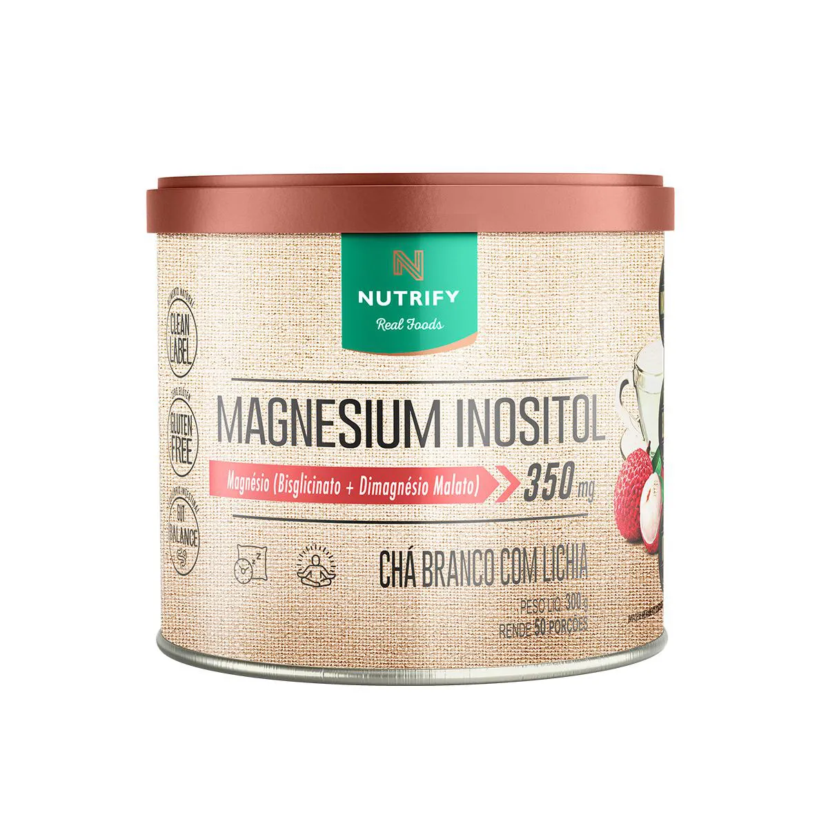 Magnesium Inositol Nutrify 350G Chá Branco com Lichia