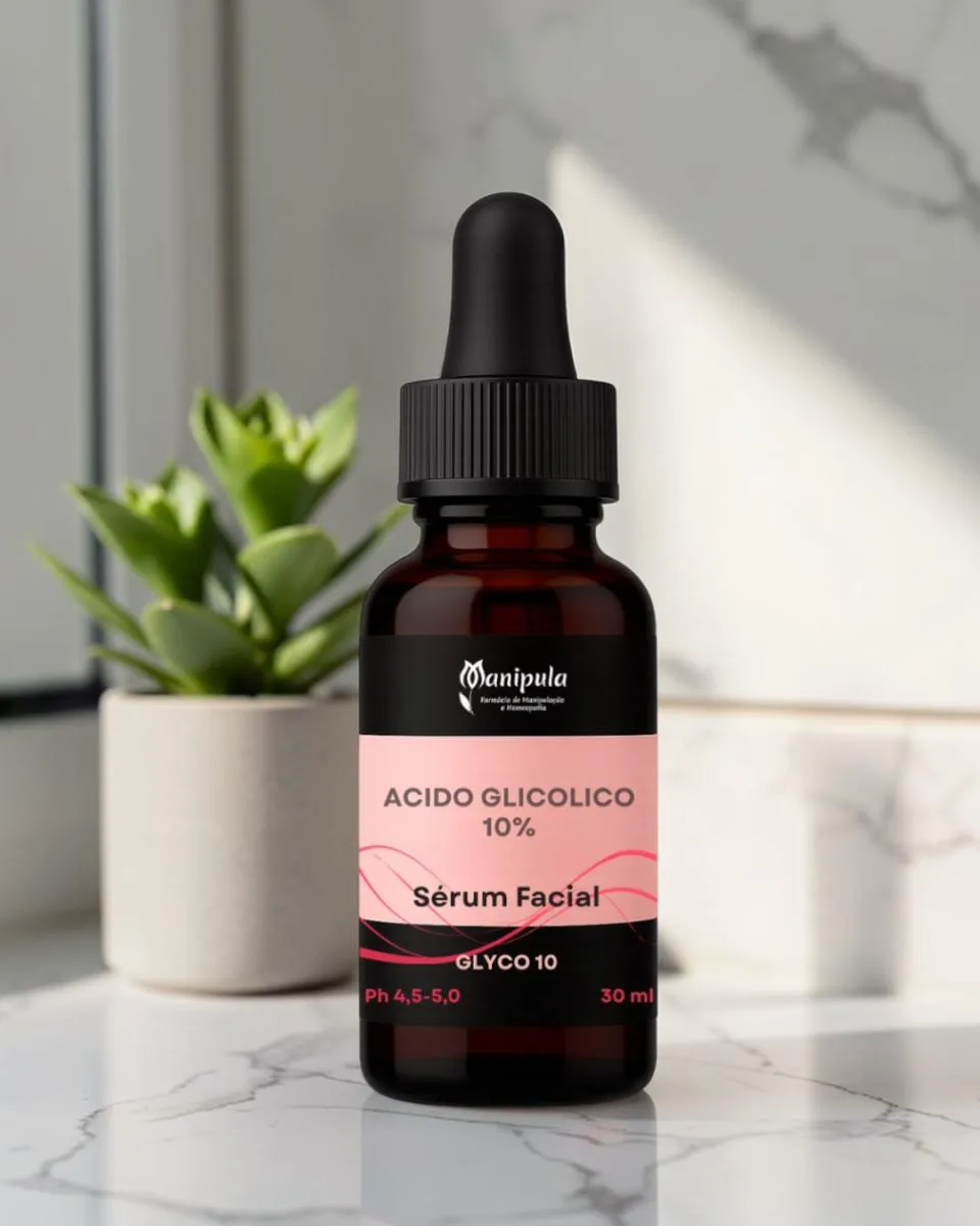Sérum de Ácido Glicólico 10% Renovação e Textura da Pele | Glyco 10 - 30 Ml