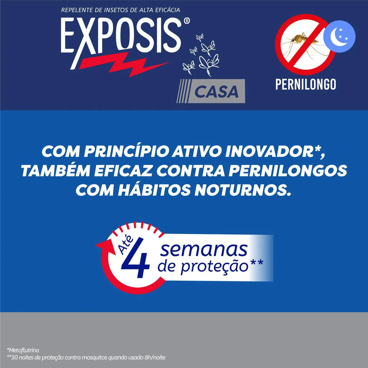Refil Repelente Elétrico Líquido Exposis Casa 32,9ml