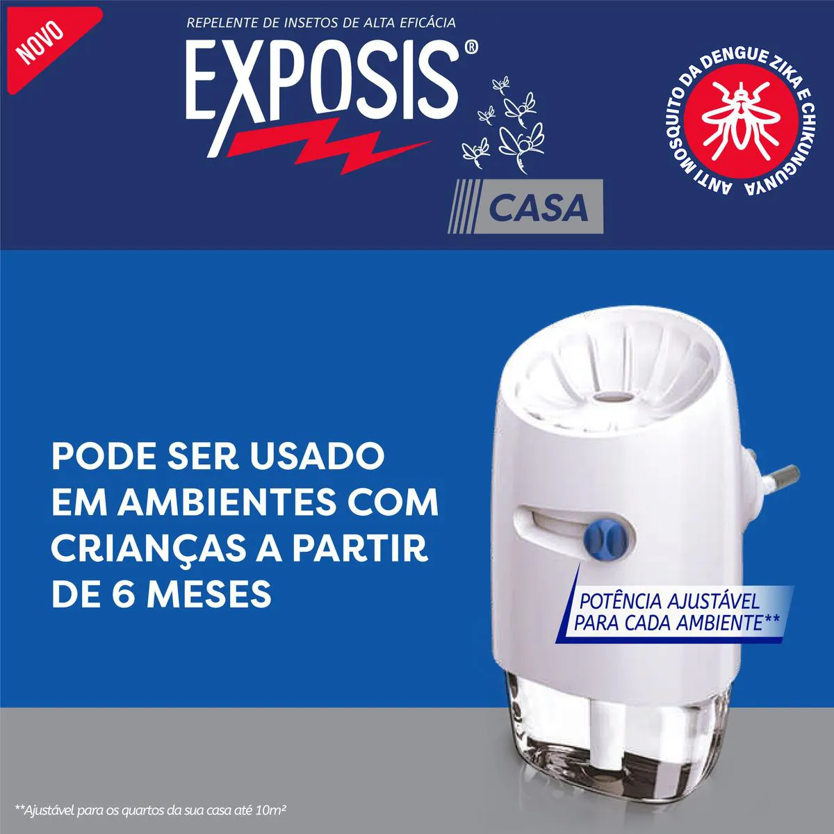 Refil Repelente Elétrico Líquido Exposis Casa 32,9ml