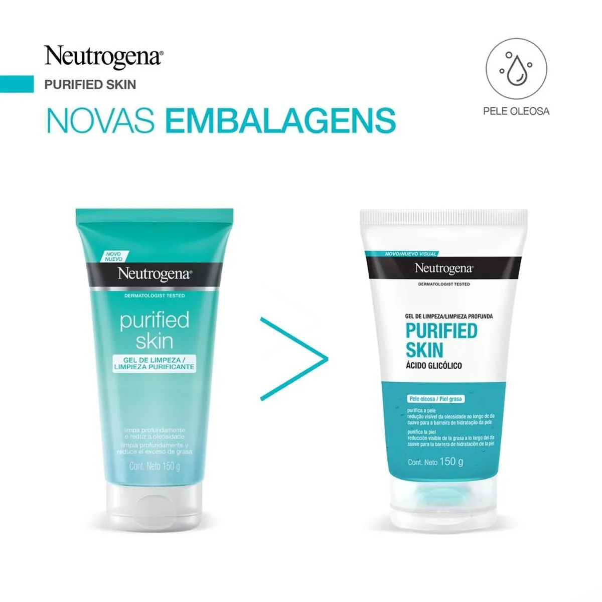 Esfoliante Facial Purificante Neutrogena Purified Skin com 100g