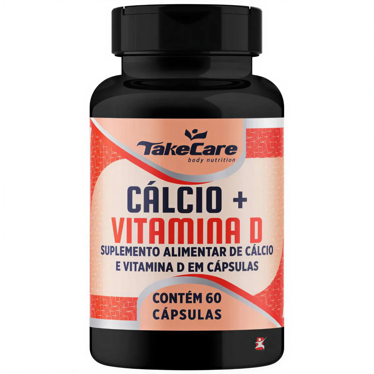 Calcio + Vitamina D 2 ao Dia 60 Capsulas - Take Care