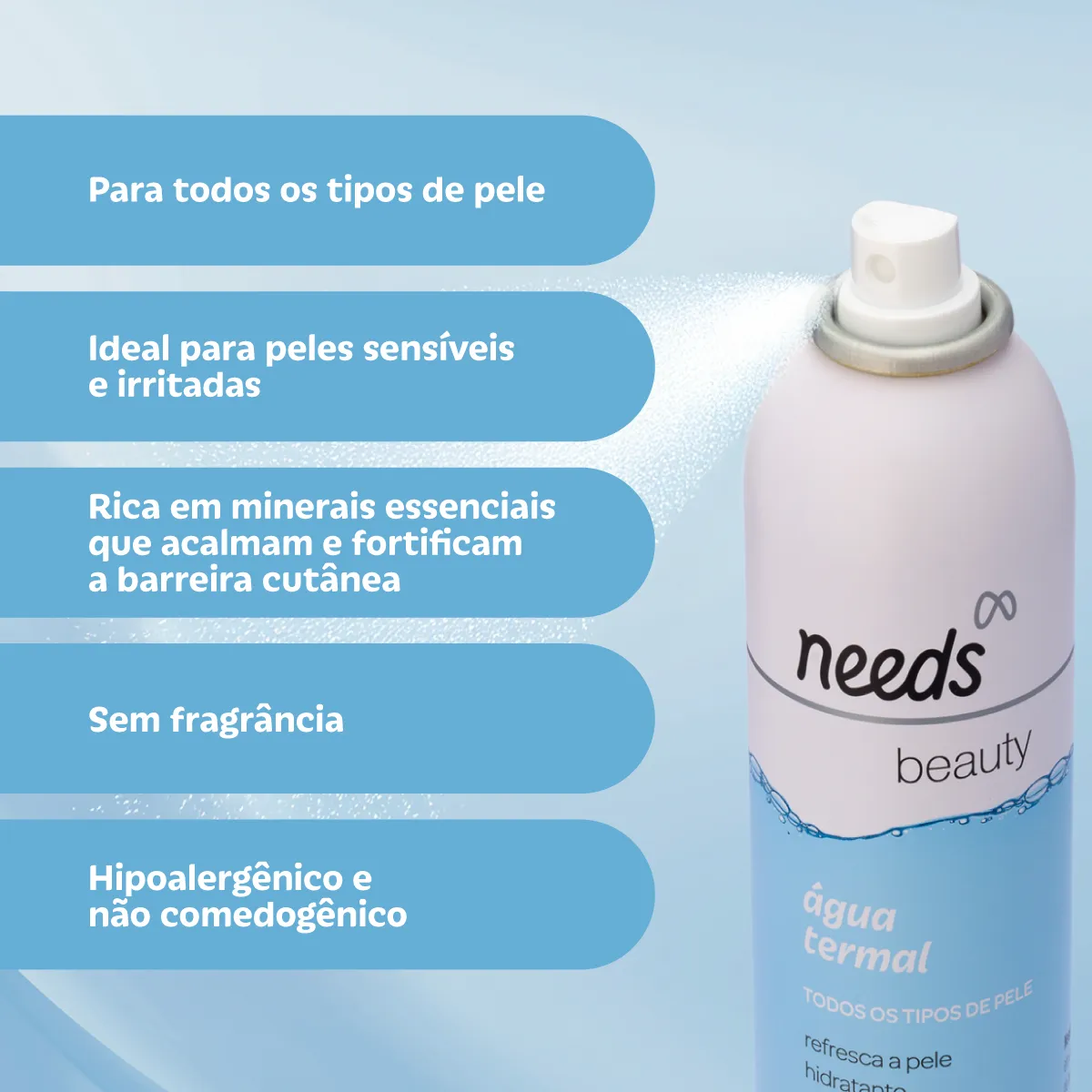 Água Termal Needs Beauty Spray 300ml