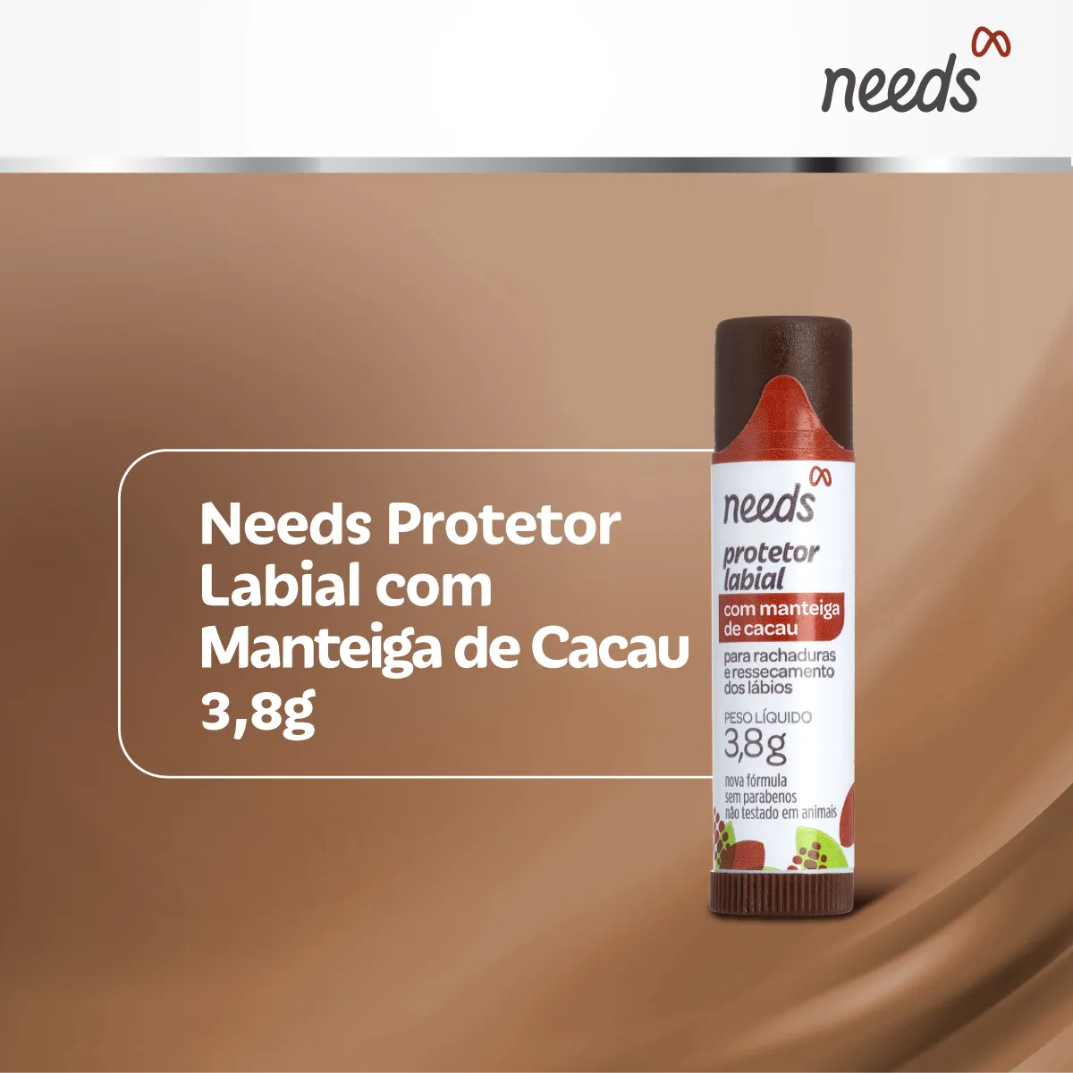 Protetor Labial Hidratante Needs Manteiga de Cacau 3,8g