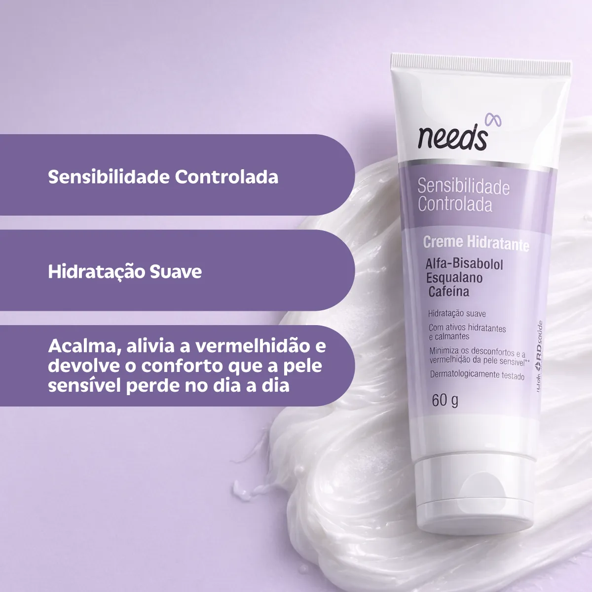Creme Hidratante Facial Needs Peles Sensíveis 60g