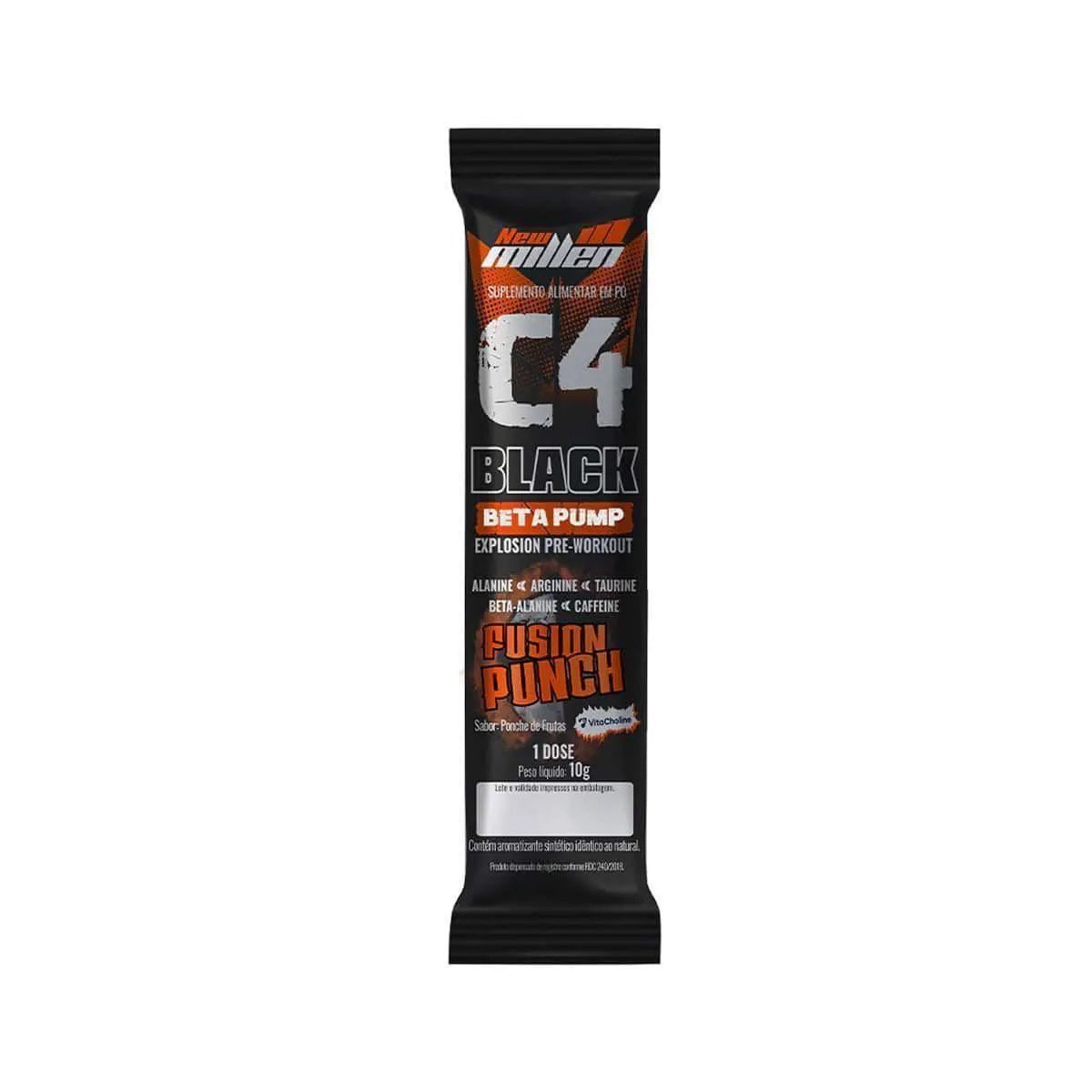 C4 Black Beta Pump Explosion - 1 Sachê 10G Fruit Punch - New Millen