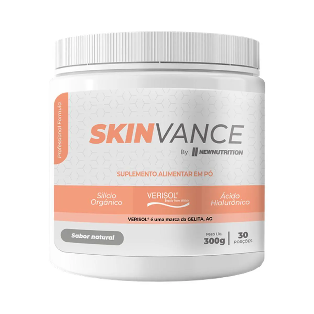 Colágeno Skinvance - 300G Natural - Newnutrition