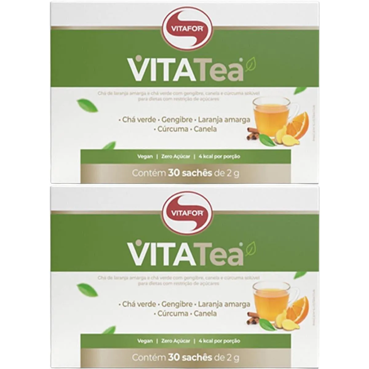 Kit 2X Vitatea -  30 Sachês de 2G - Vitafor