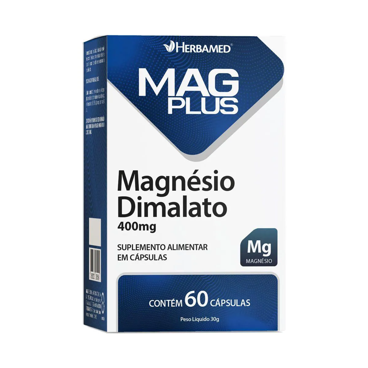 Magplus Magnésio Dimalato - 60 Cápsulas - Herbamed