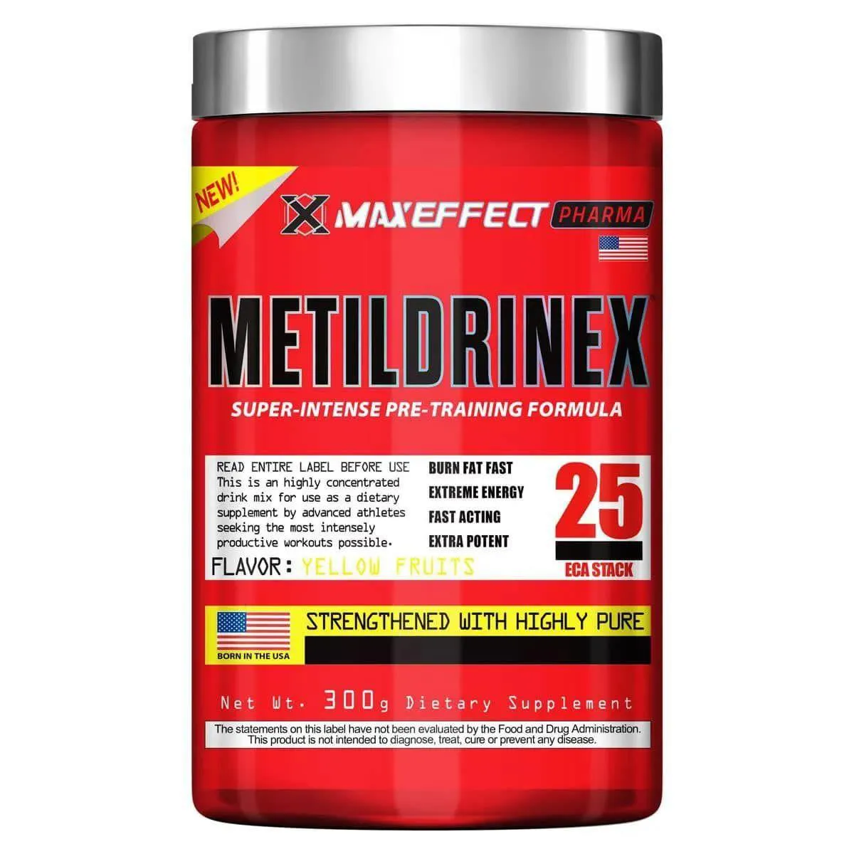 Metildrinex - 300G Yellow Fruits - Arnold Nutrition