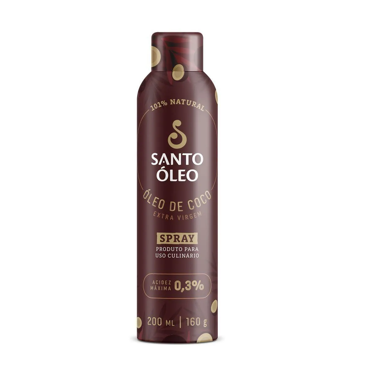 Óleo de Coco Extravirgem - 200Ml Spray - Santo Óleo