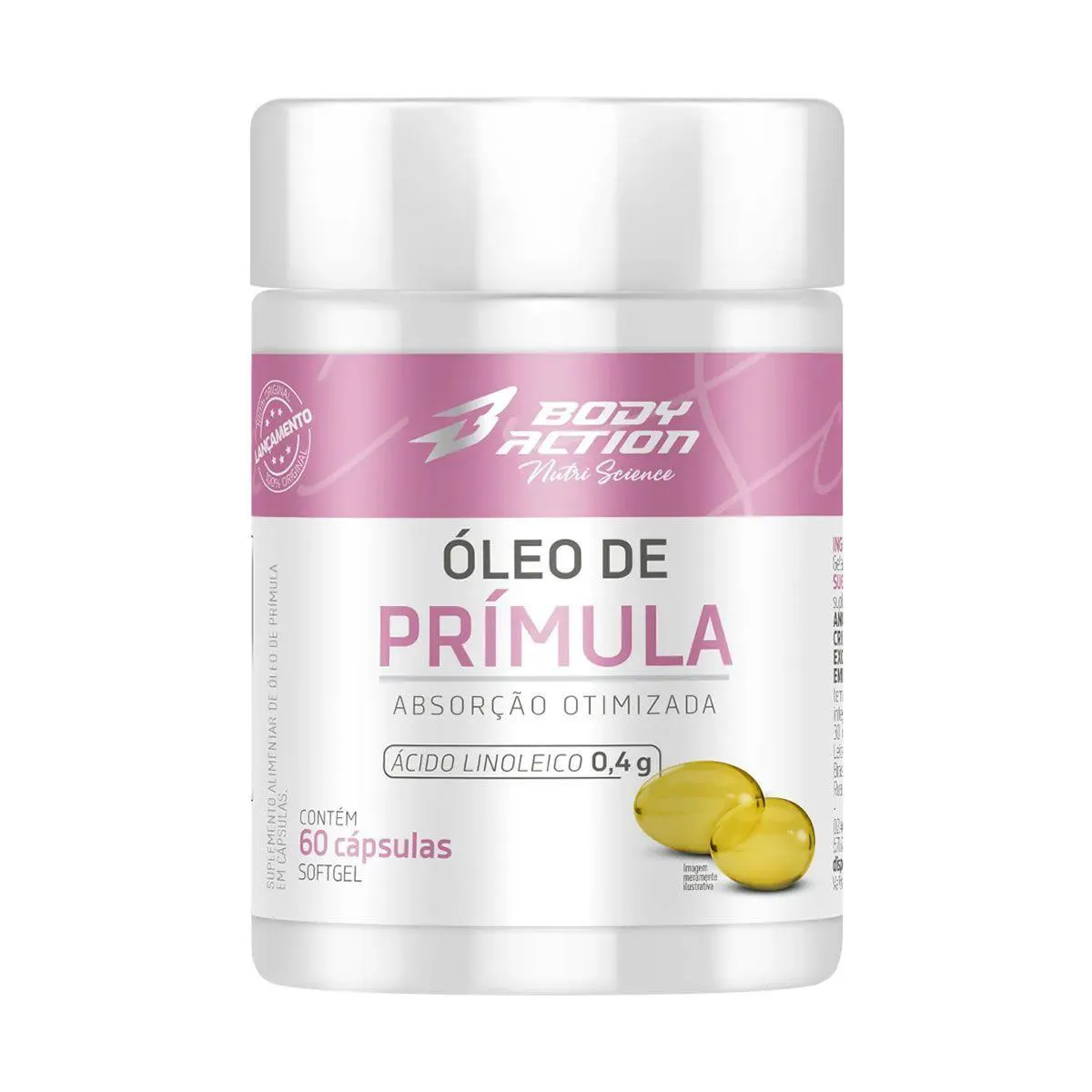 Óleo de Primula - 60 Cápsulas - Body Action