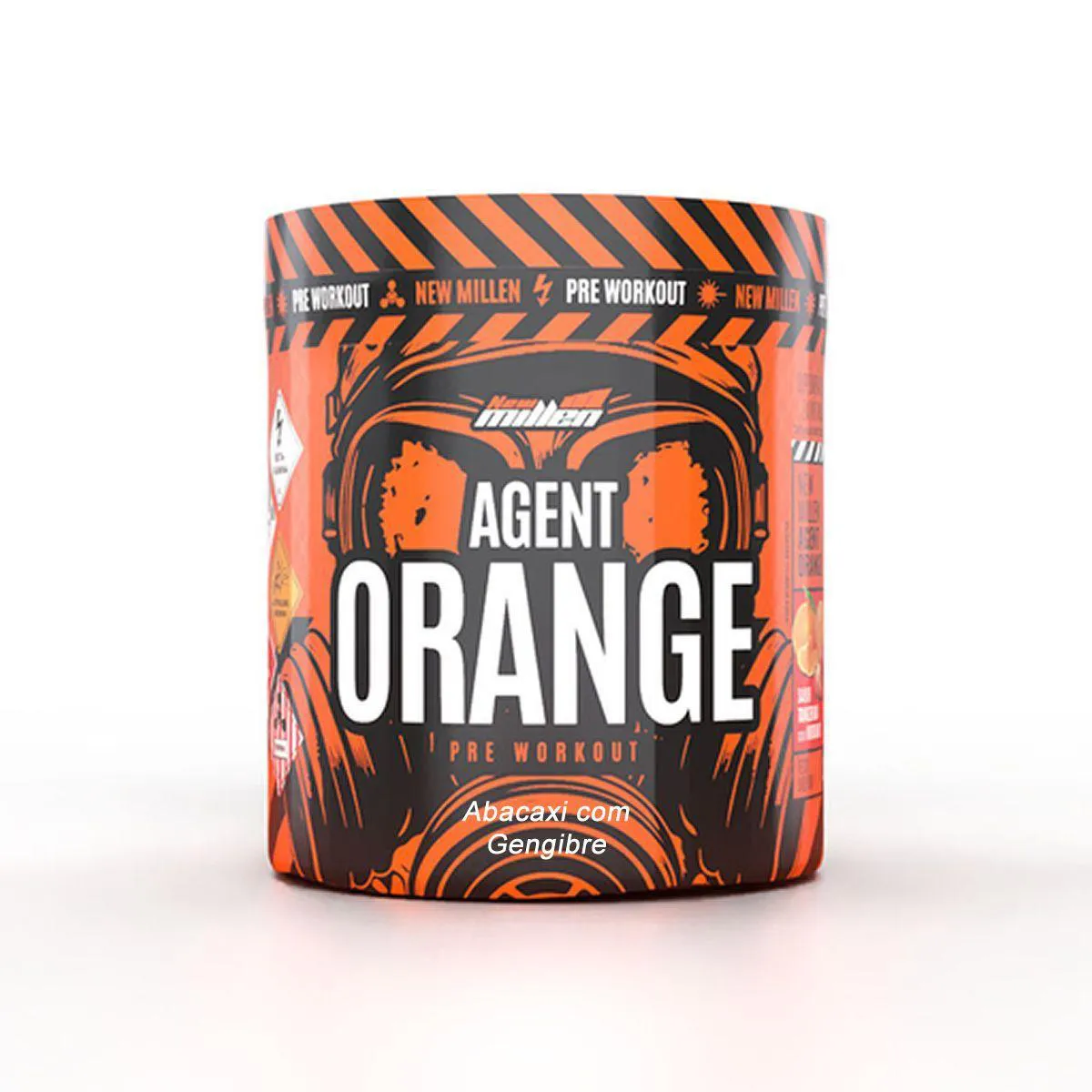 Pre Workout Agent Orange - 250G Abacaxi com Gengibre - New Millen