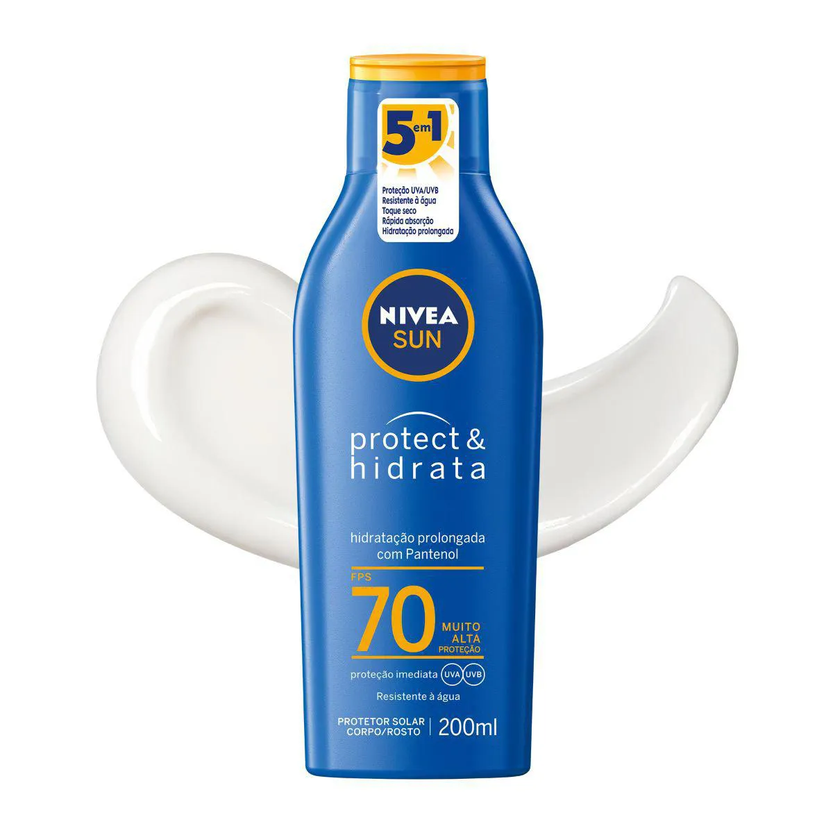 Protetor Solar Corporal Nivea Sun Protect & Hidrata FPS 70 200ml