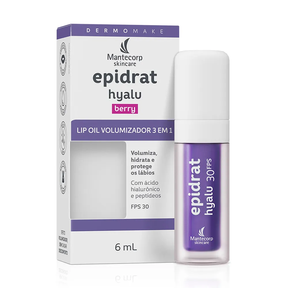 Kit C/ 3 Lip Oil - Epidrat Hyalu Berry