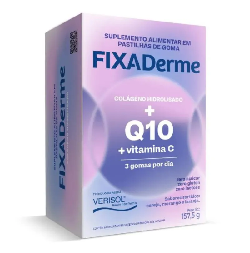 Fixaderm Colágeno Hidrolisado + Q10 Eurofarma 15 Sachês