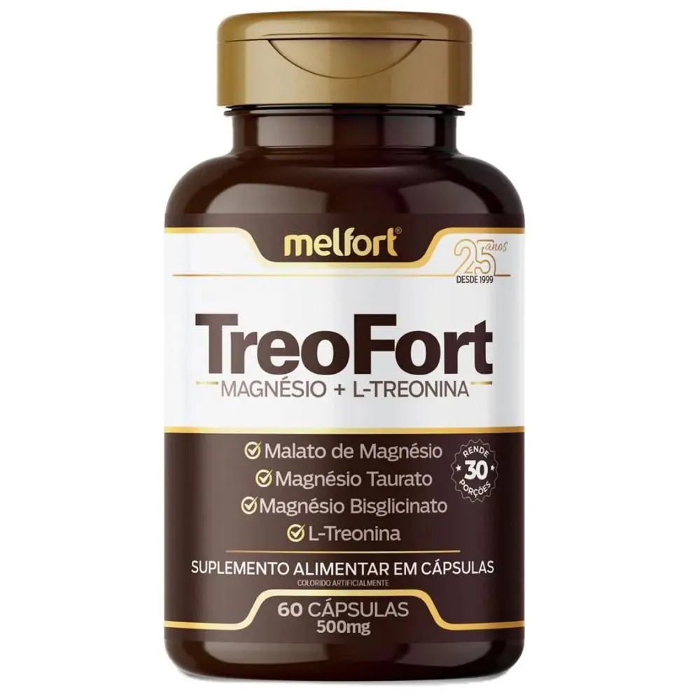 Treofort Magnesio + L-Treonina 60 Caps 500Mg Melfort