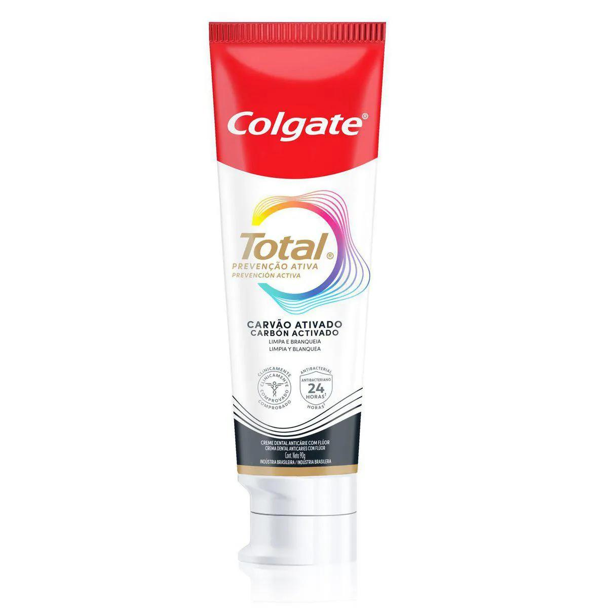 Creme Dental Colgate Total Carvão Ativado 90g