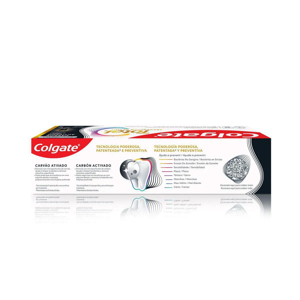Creme Dental Colgate Total Carvão Ativado 90g