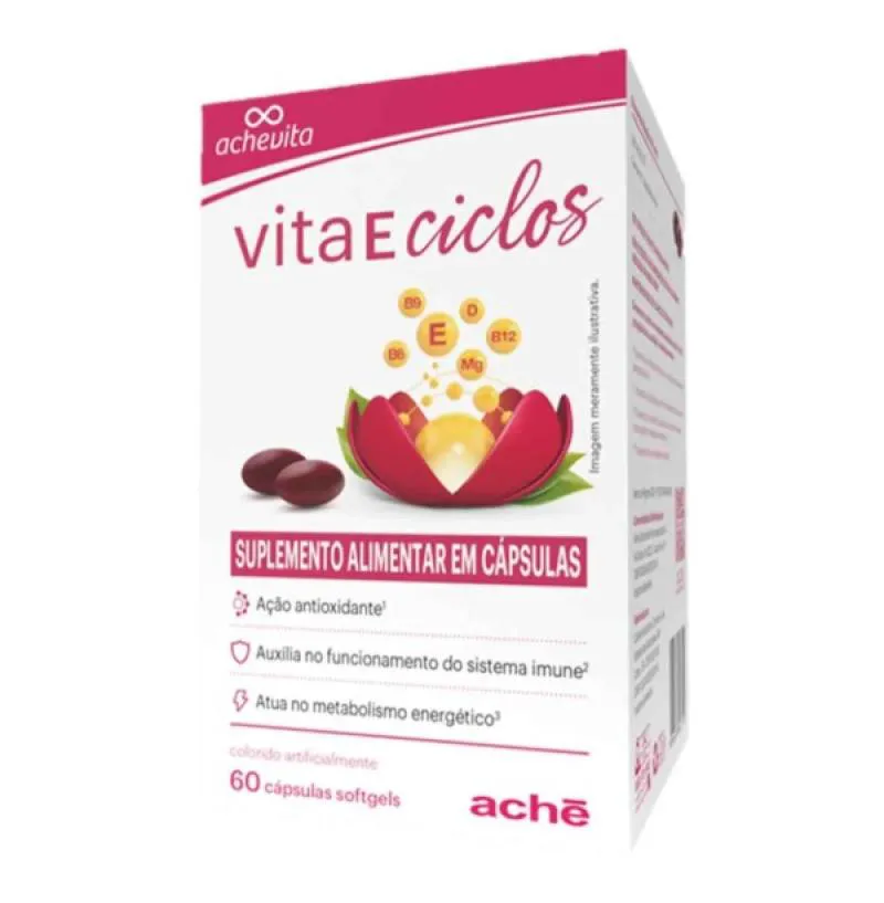 Vita e Ciclos Suplemento Alimentar 60Cps + 8Cps