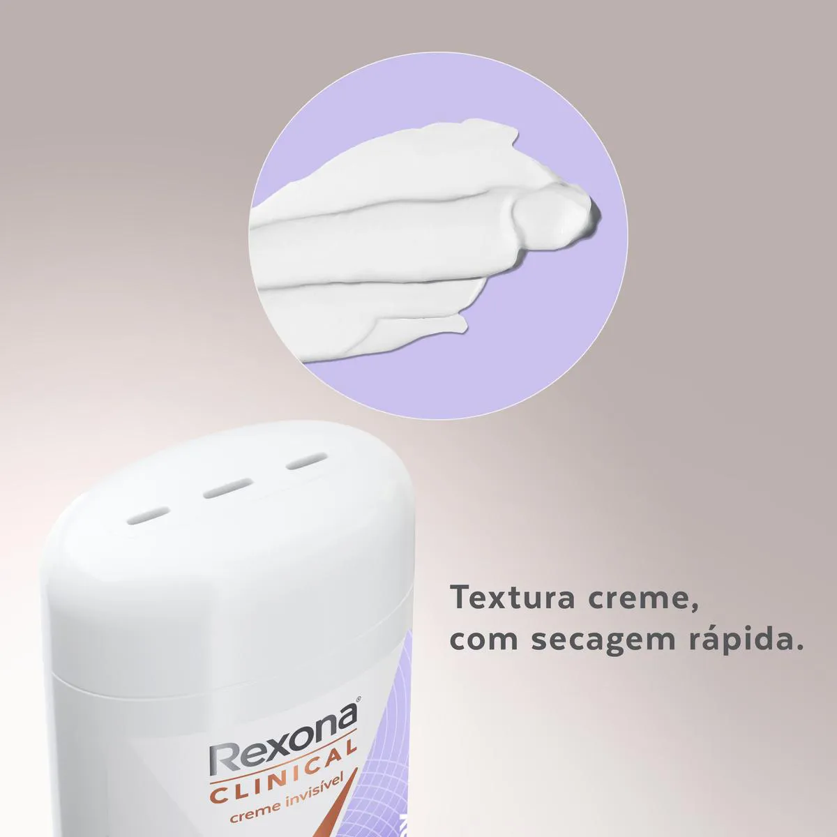 Desodorante Antitranspirante Stick Creme Rexona Clinical Extra Dry Feminino 96h 58g