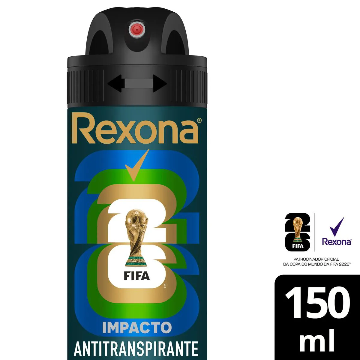Desodorante Antitranspirante Aerosol Rexona Men Impacto 72h 150ml