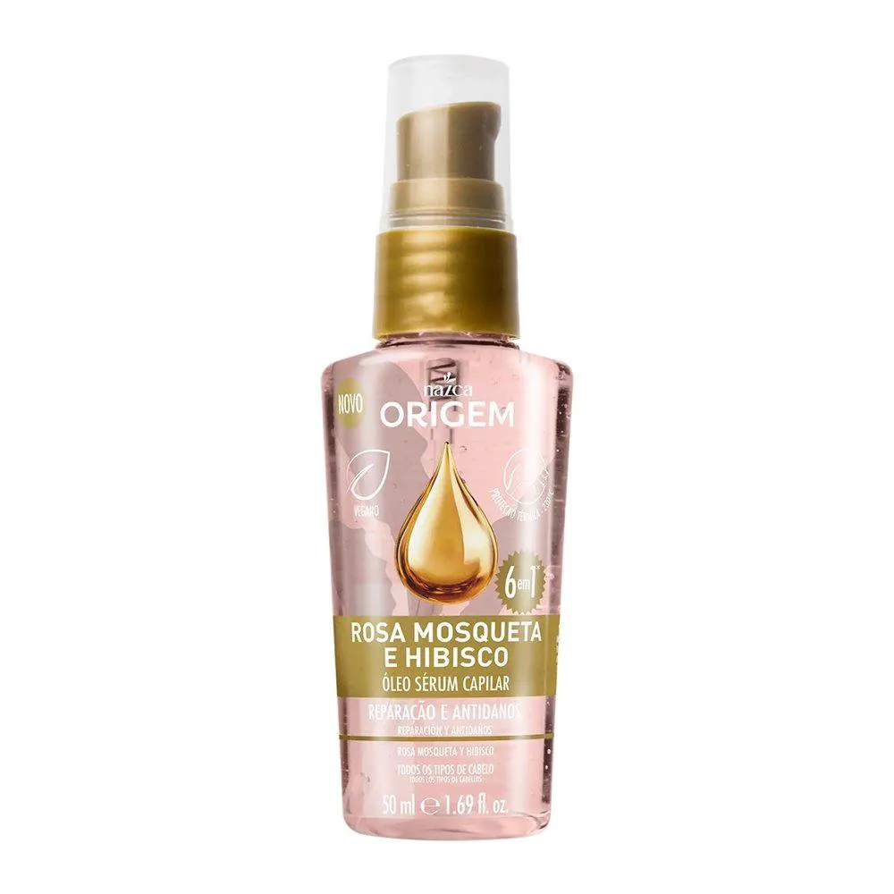Óleo Capilar Origem Rosa Mosqueta e Hibisco 50Ml - Embalagem com 12 Unidades