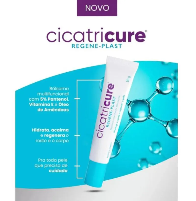 Cicatricure Regene-Plast Bálsamo Hidrante Rosto e Corpo 30G