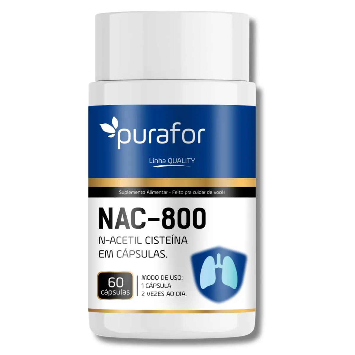 Nac 800 Purafor – N-Acetil Cisteína 800Mg Saúde Respiratória