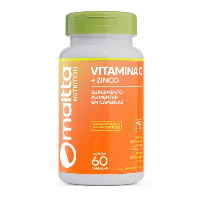 Vitamina C + Zinco 60 Cápsulas Maltta Duom