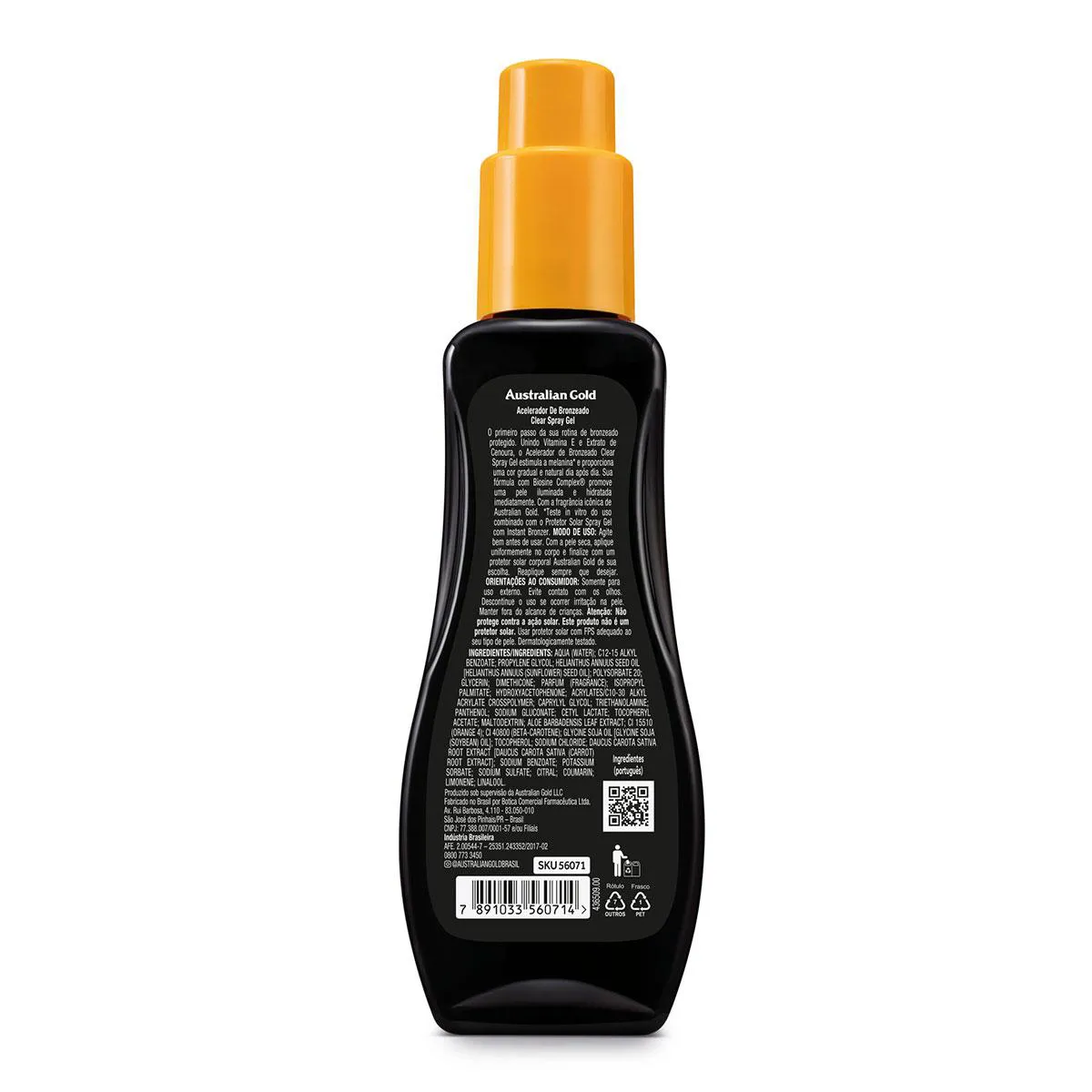 Acelerador de Bronzeado Australian Gold Clear Spray Gel 120g