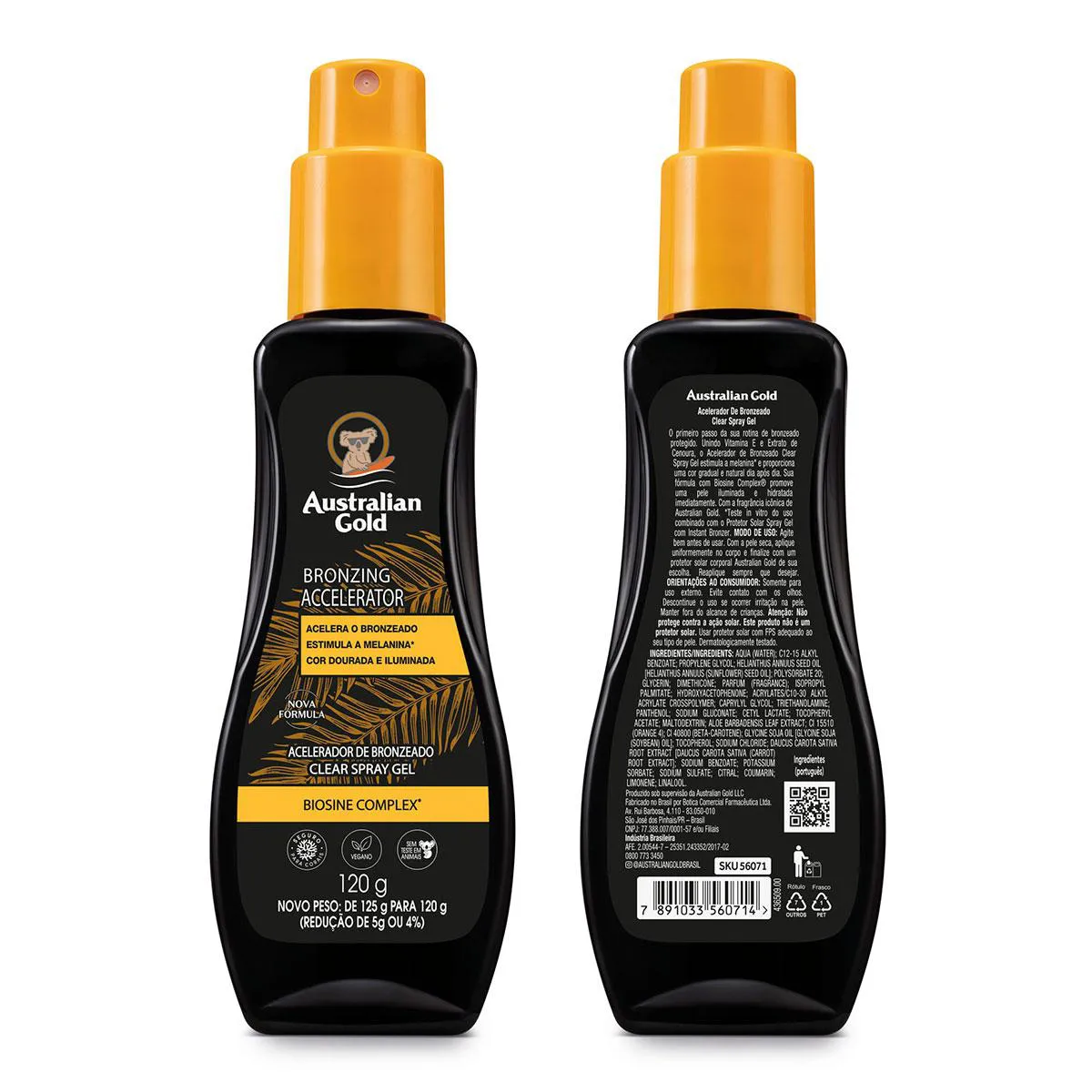 Acelerador de Bronzeado Australian Gold Clear Spray Gel 120g