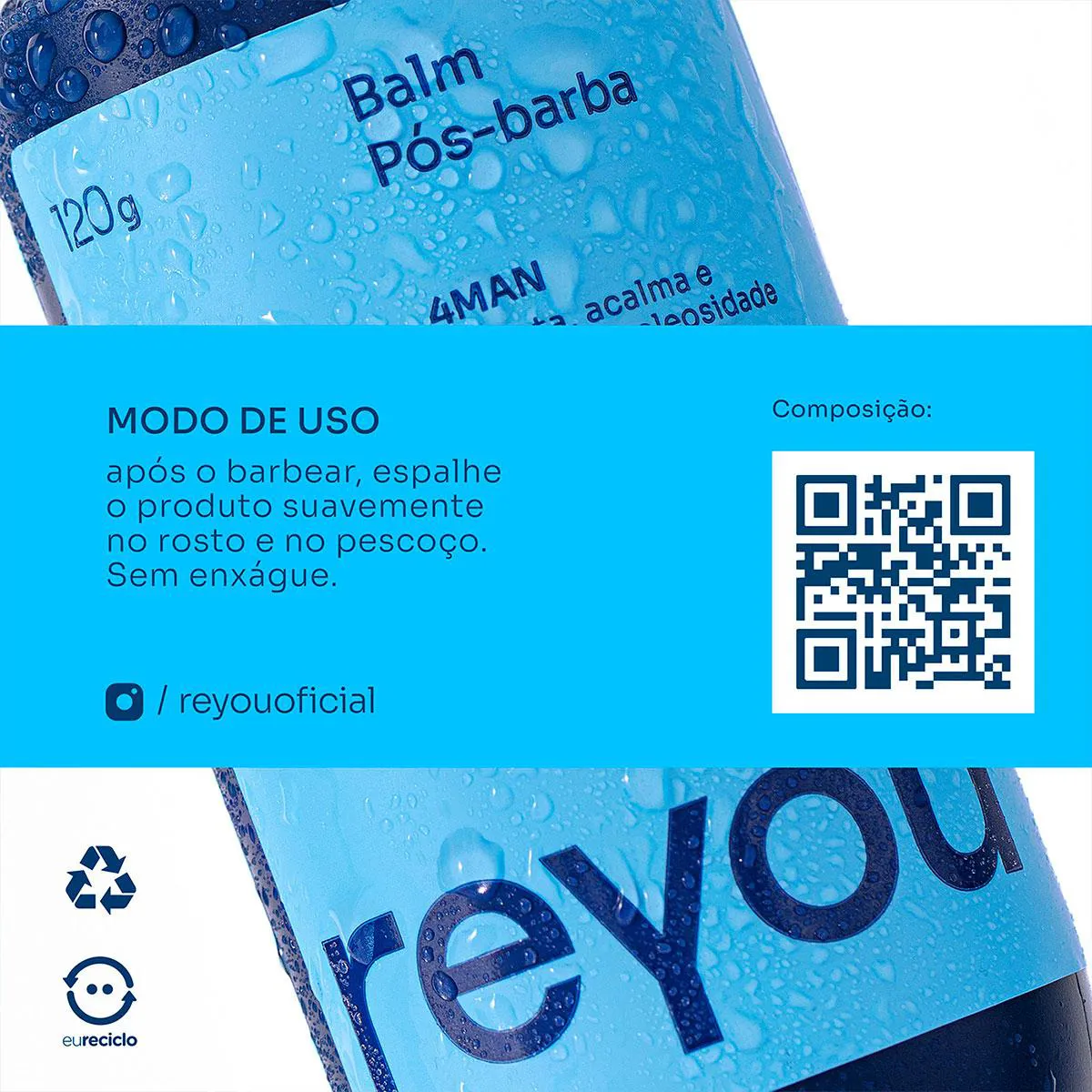 Balm Pós-Barba Reyou 120g