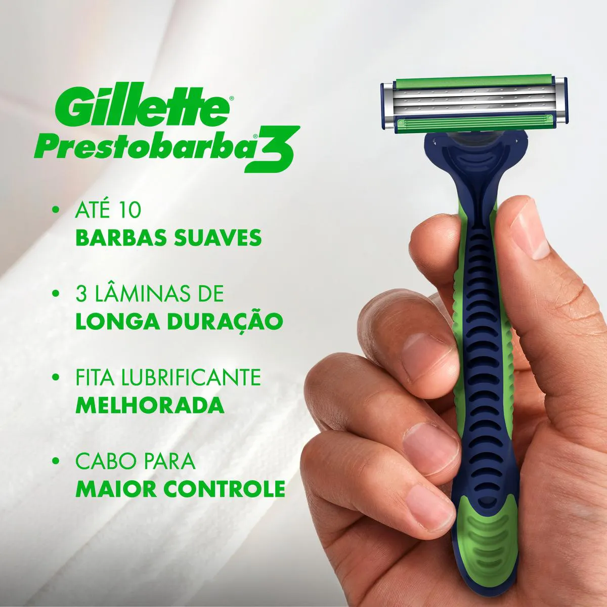 Aparelho de Barbear Gillette Prestobarba 3 Sensitive Aloe Vera 8 unidades
