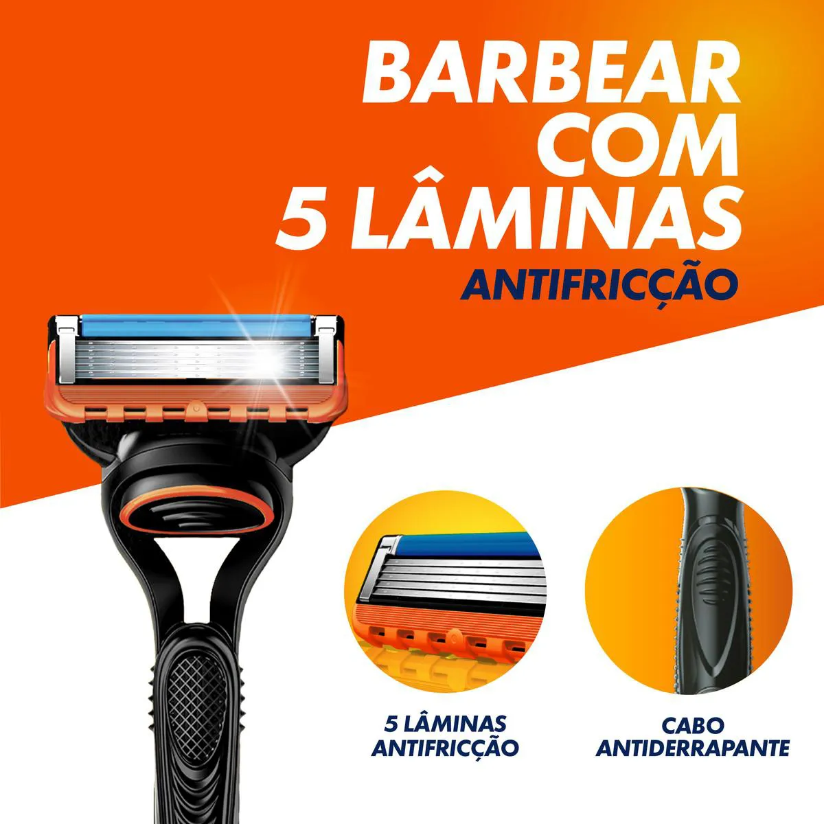 Carga para Aparelho de Barbear Gillette Fusion 5 - 4 unidades