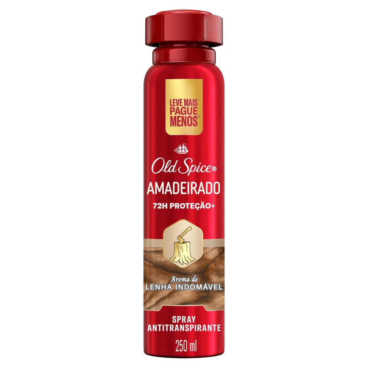Desodorante Antitranspirante Old Spice Amadeirado em Spray 250ml
