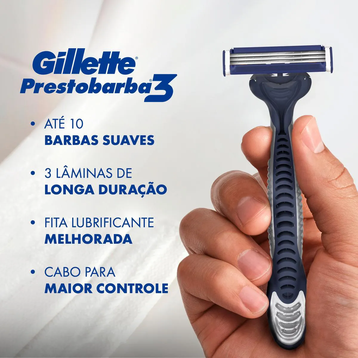 Barbeador Gillette Prestobarba 3 Comfortgel 8 unidades